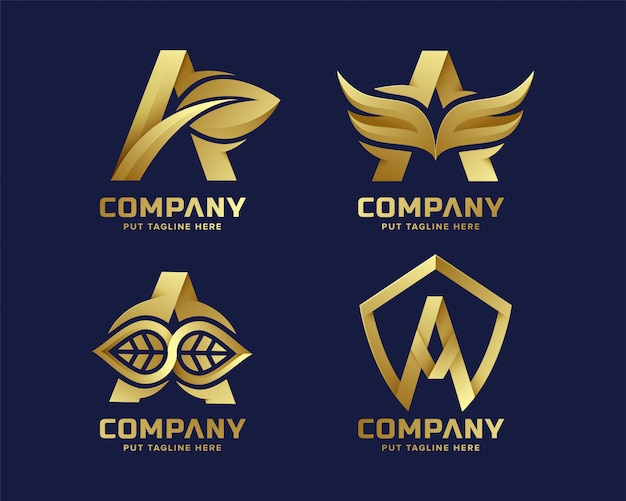 Premium luxury Creative Letter A logo for company