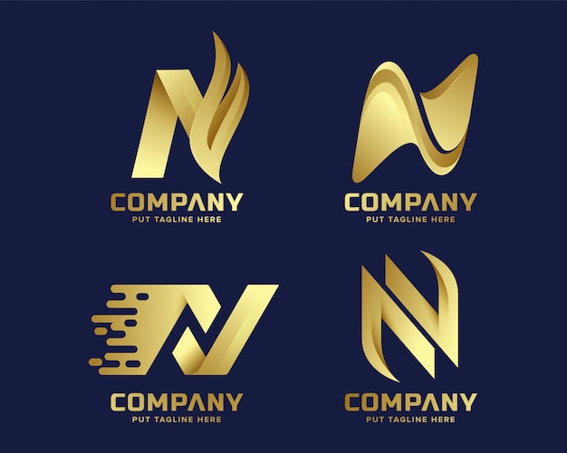 Premium luxury Creative Letter N logo for company