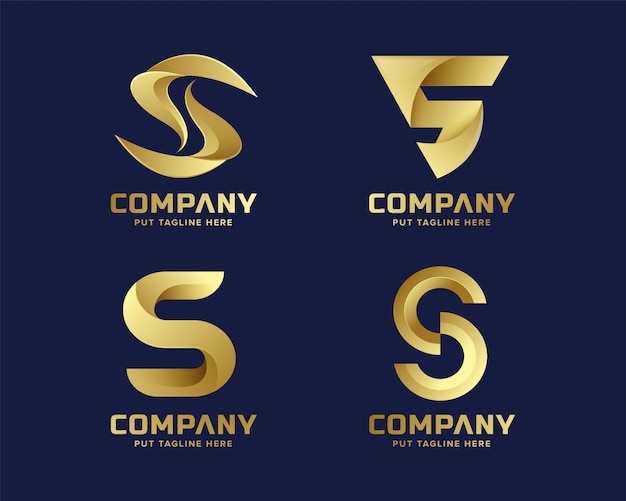 Premium luxury Creative Letter S logo for company