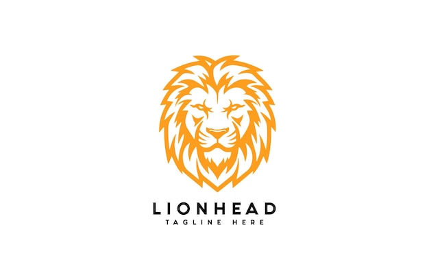 Premium luxury vector lion head logo icon