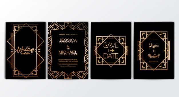 Premium Luxury Wedding Invitation Cards template