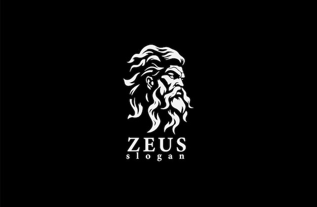 premium luxury zeus logo design vector illustration