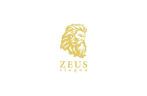 premium luxury zeus logo design vector illustration