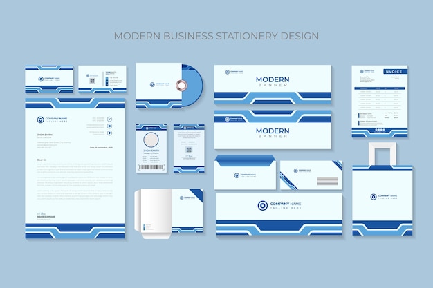 Premium Modern corporate Stationary Item design template  Vector file.