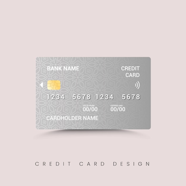 Premium Modern Credit card design