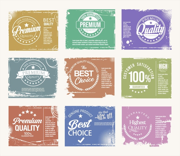 Premium quality and best choice grunge banner collection