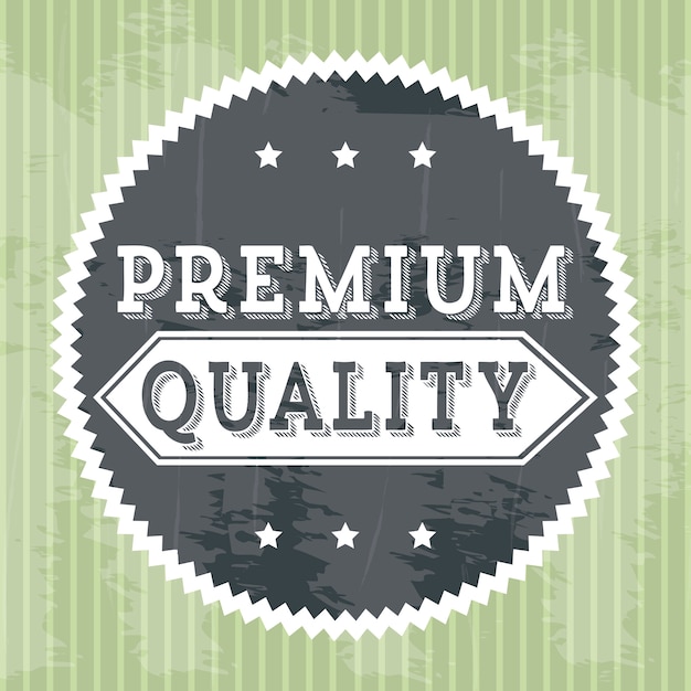 Vector premium quality over green background vector illustration