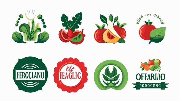 Vector premium quality organic food sticker badge vector