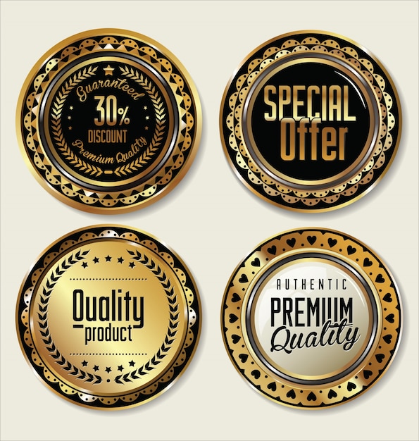  Premium quality retro labels collection