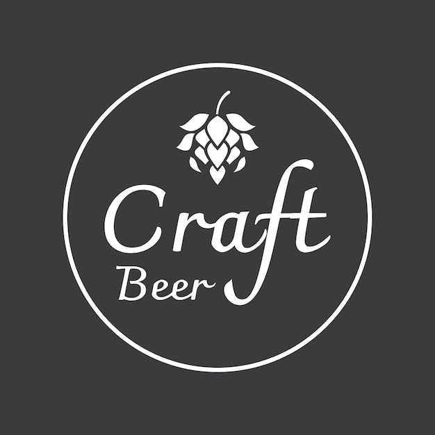 Premium quality vintage craft beer logo template design For badges emblems beer companies bars taverns