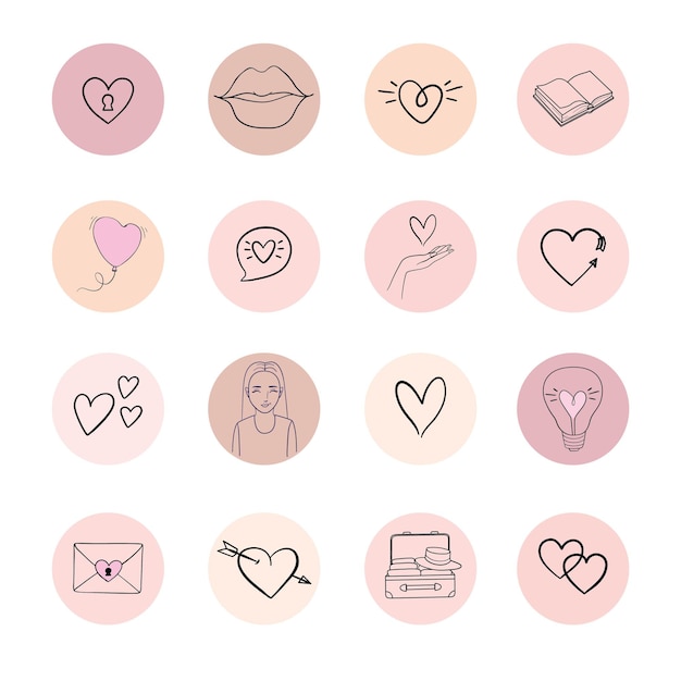 Premium set of heart line icons Simple pictograms pack Stroke vector illustration on a white background