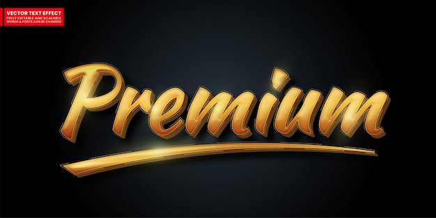 Premium text style effect Editable 3d style text tittle