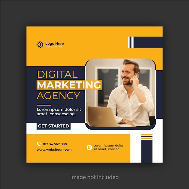 Premium vector Digital marketing and corporate social media post design and web banner template