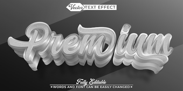 Vector premium vector editable text effect template