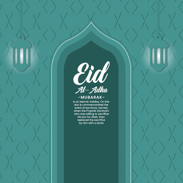 Premium vector Eid alAdha islamic background