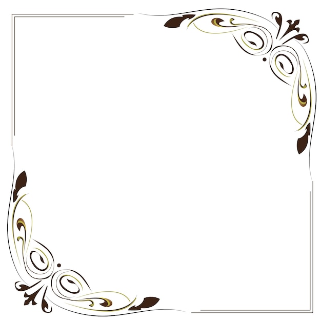 Premium Vector Gold Frame Background Ornamentos Vintage Arabescos Para Convites Vector Stock