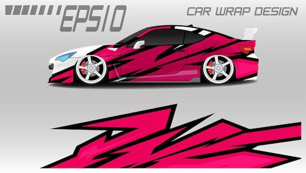 Premium Vector Racing Car Wrap Sticker Design