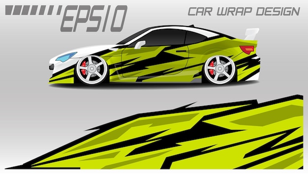 Premium Vector Racing Car Wrap Sticker Design