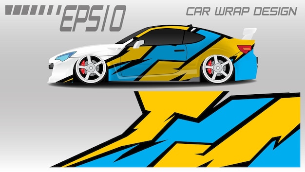 Premium Vector Racing Car Wrap Sticker Design