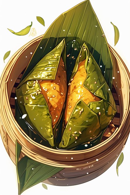 Preparing zongzi for Duanwu Festival