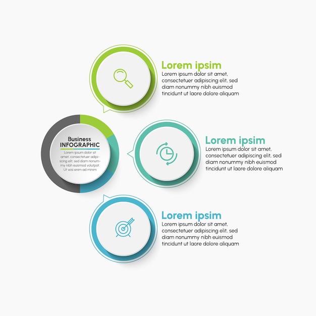 Presentation Business circle infographic template