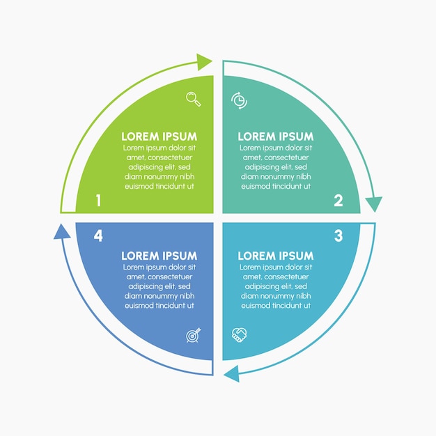 Presentation Business circle infographic template