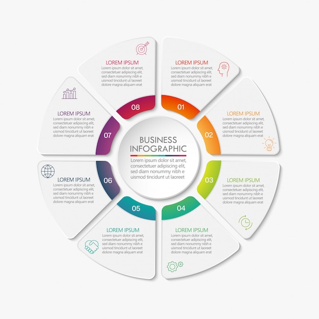 Presentation Business circle infographic template