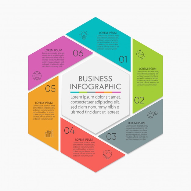 Presentation Business circle infographic template