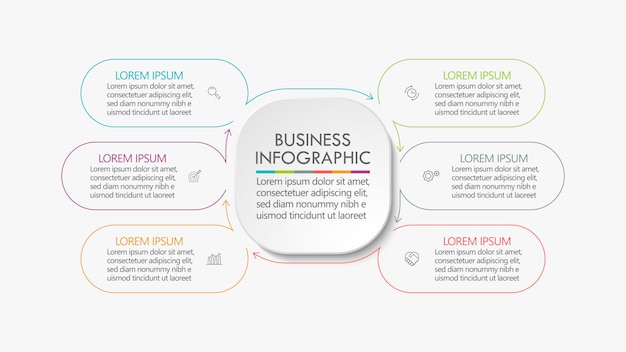 Presentation Business circle infographic template