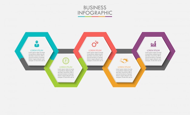 Presentation business infographic banner template 