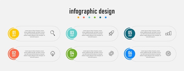 Presentation business infographic design elegant professional template with 4 step