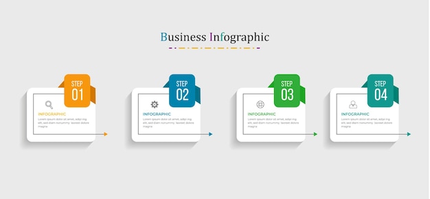 Presentation business infographic design template