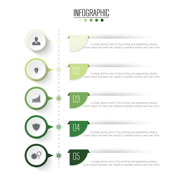 Presentation business of infographic template.