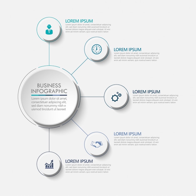 Presentation business infographic template