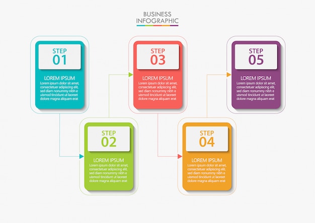 Presentation business infographic template.