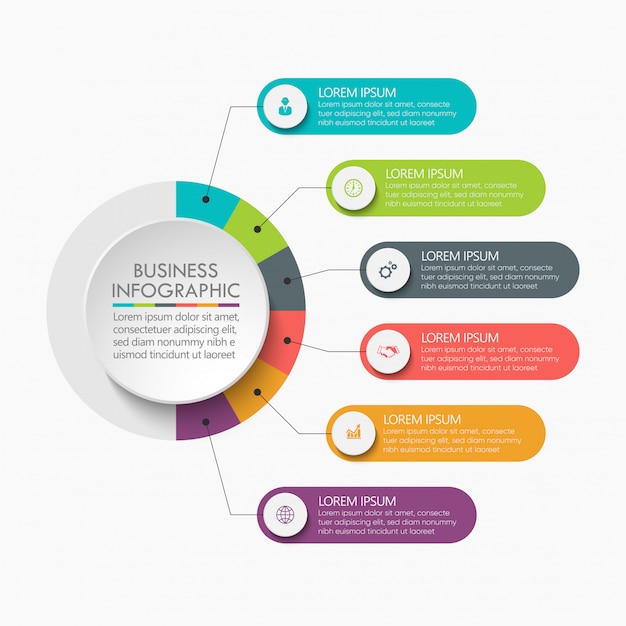 Presentation business infographic template.