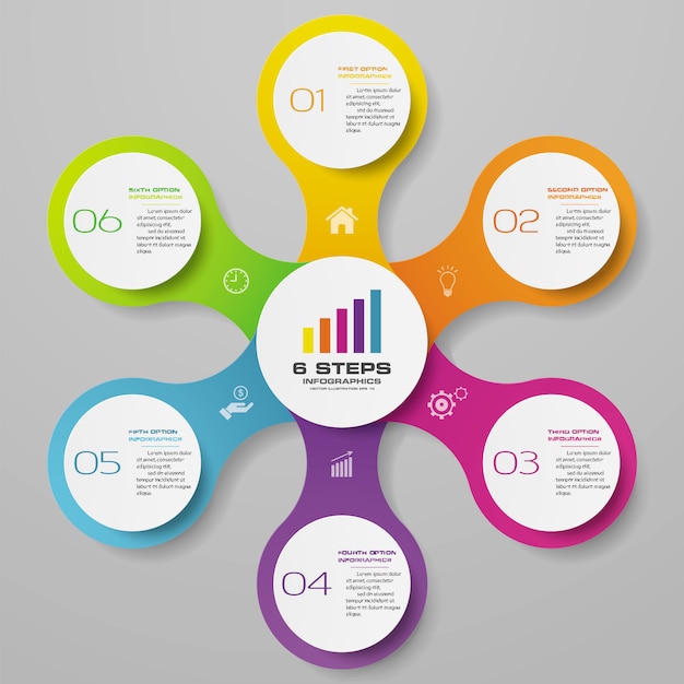 Presentation chart infographic element