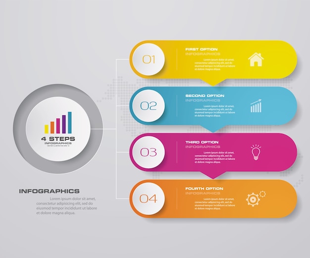 Presentation chart infographic element