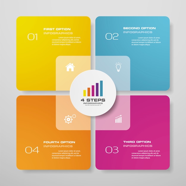 Presentation chart infographic element