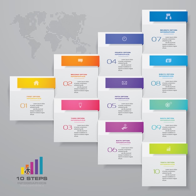 Presentation chart infographic