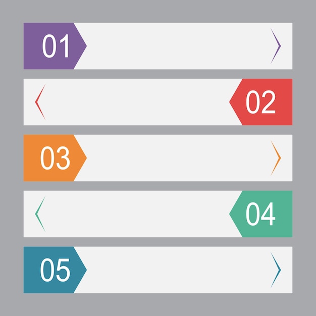 Vector presentation elements counting vector design