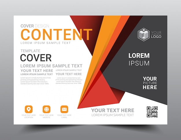 Presentation layout design template.