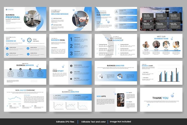 Presentation slides Creative infographic elements set Presentations