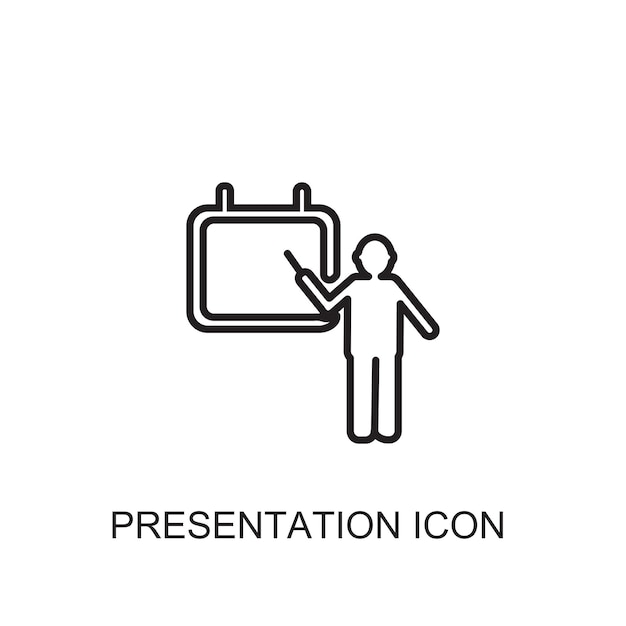 Presentation vector icon icon