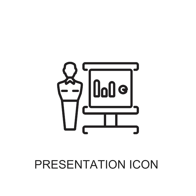 Presentation vector icon icon