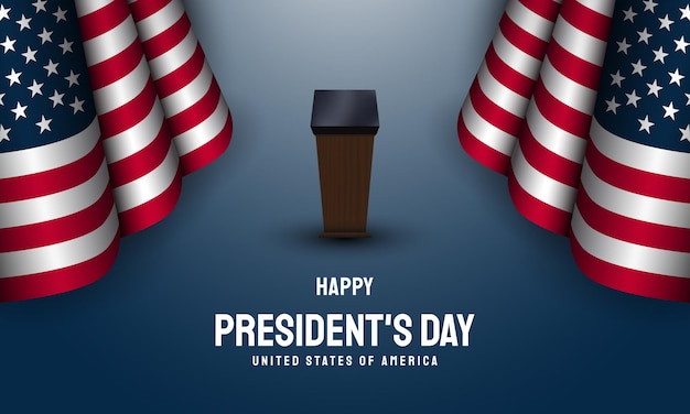 President's Day Background Design Vector Illustration