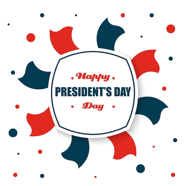 Presidents day background illustration vector