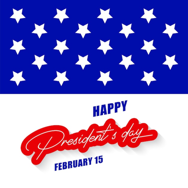 Presidents day background illustration vector