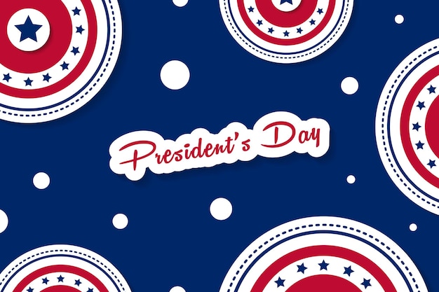 Presidents day background illustration vector