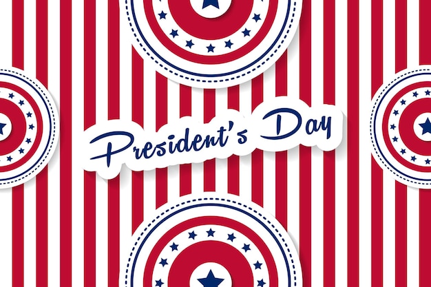 Presidents day background illustration vector